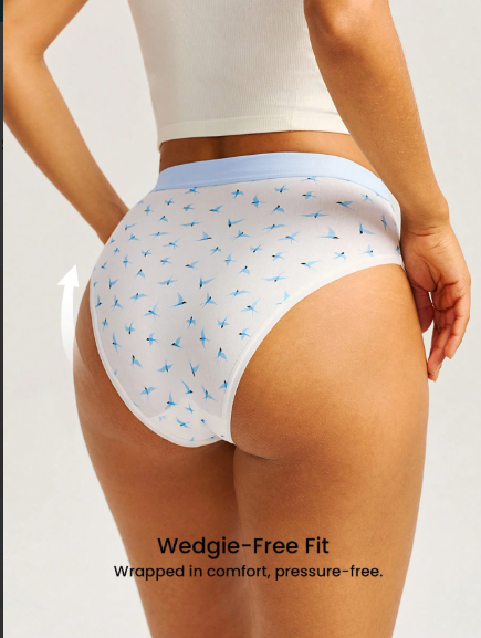DUMMY - Panti  algodón estampadas de talle alto con logo para mujer L
